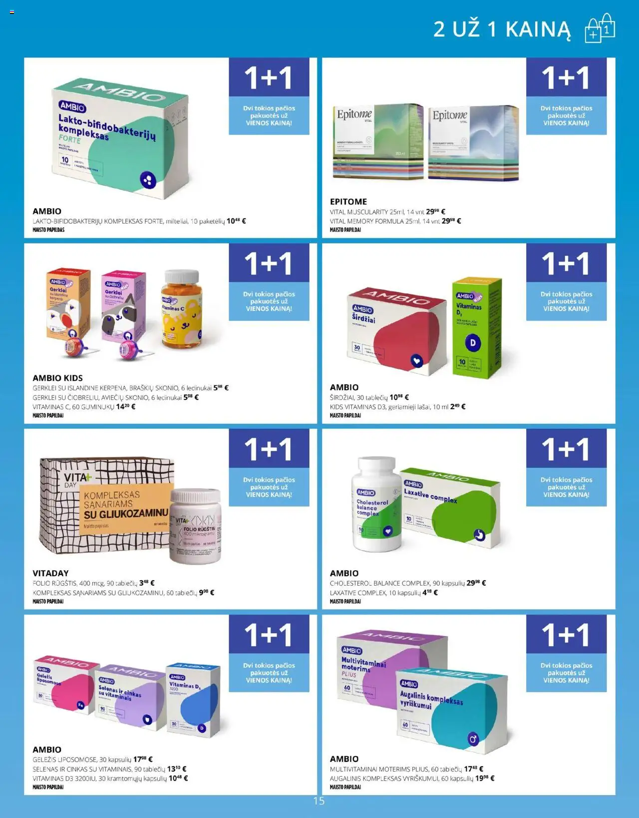 Norfa vaistinė leidinys│galioja nuo 01.08.2025 | Puslapis: 15 | Prekių: Ledinukai