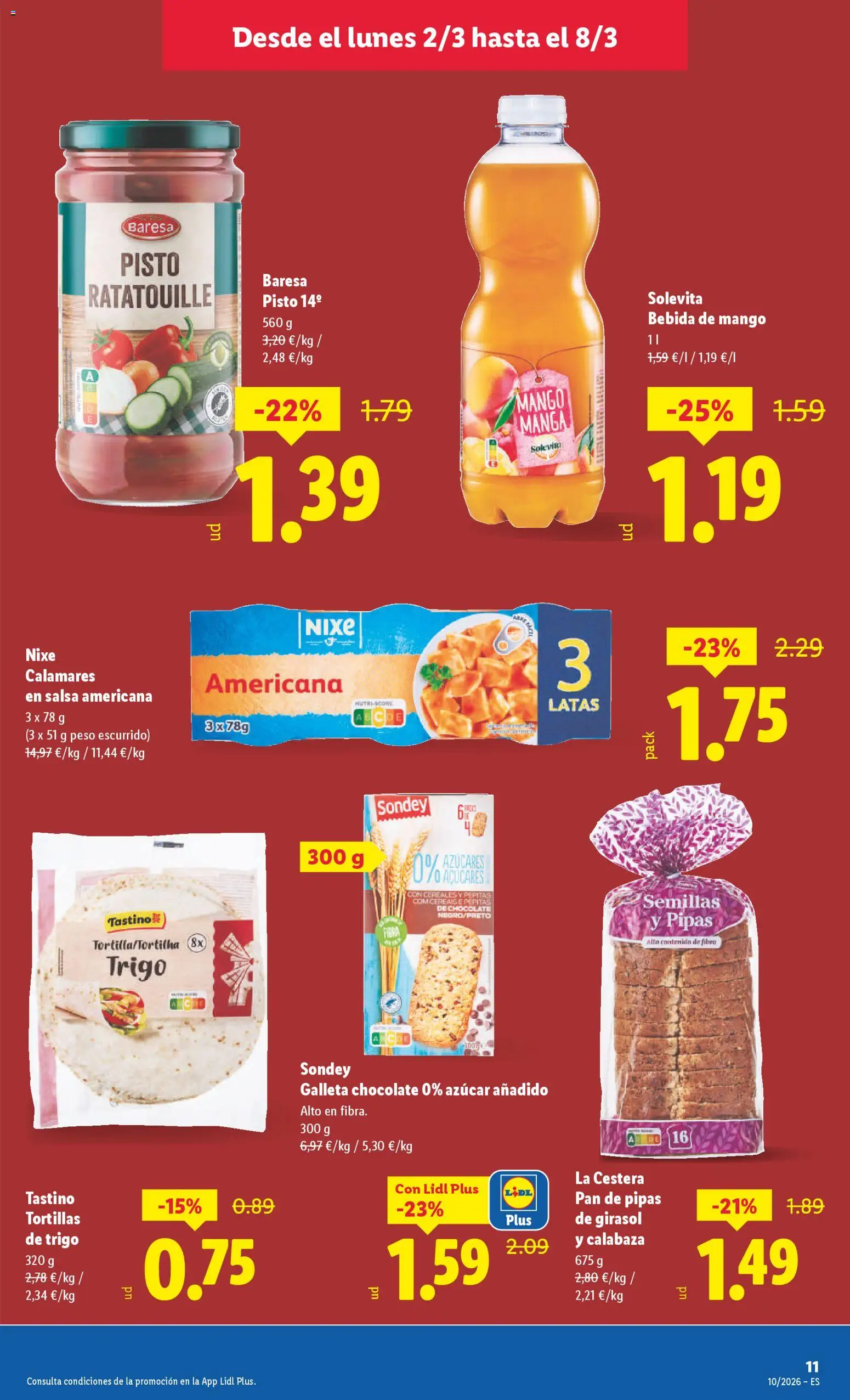 Lidl folleto │ válido desde el 02.03.2026 | Página: 23 | Productos: Πράσινο τσάι, Calamares, Pan, Ρούτερ