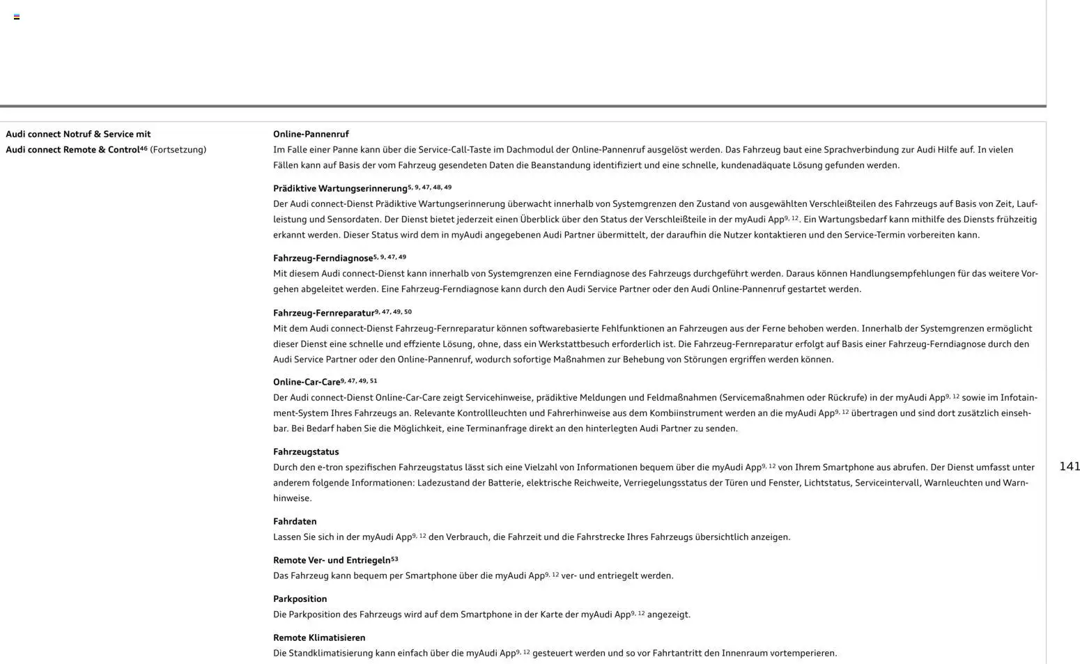 Audi Prospekt 	 – gültig ab 28.10.2025 | Seite: 141