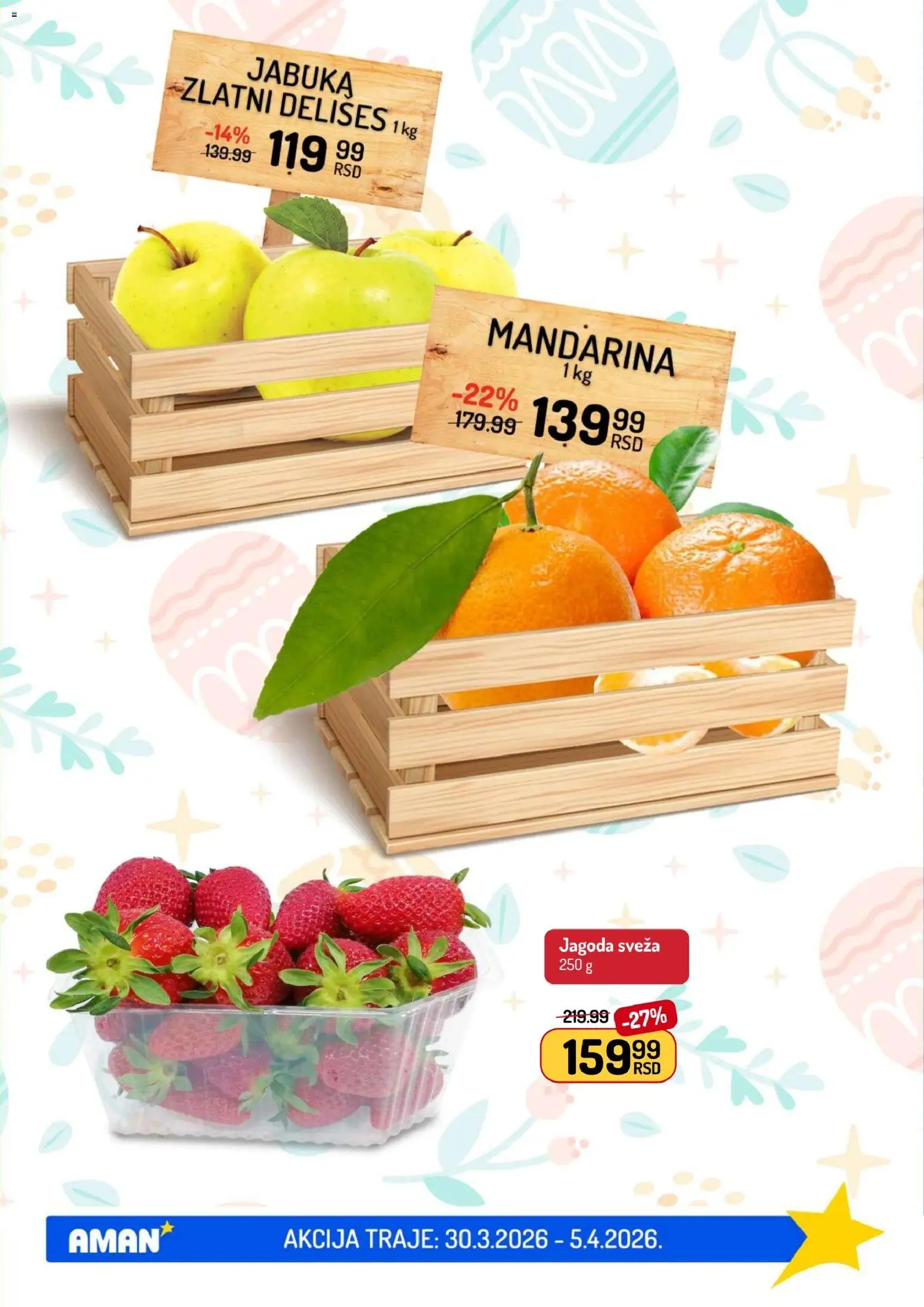 Aman katalog - važi od 30.03.2026 | Strana: 3 | Proizvode: Mandarina, Jagoda