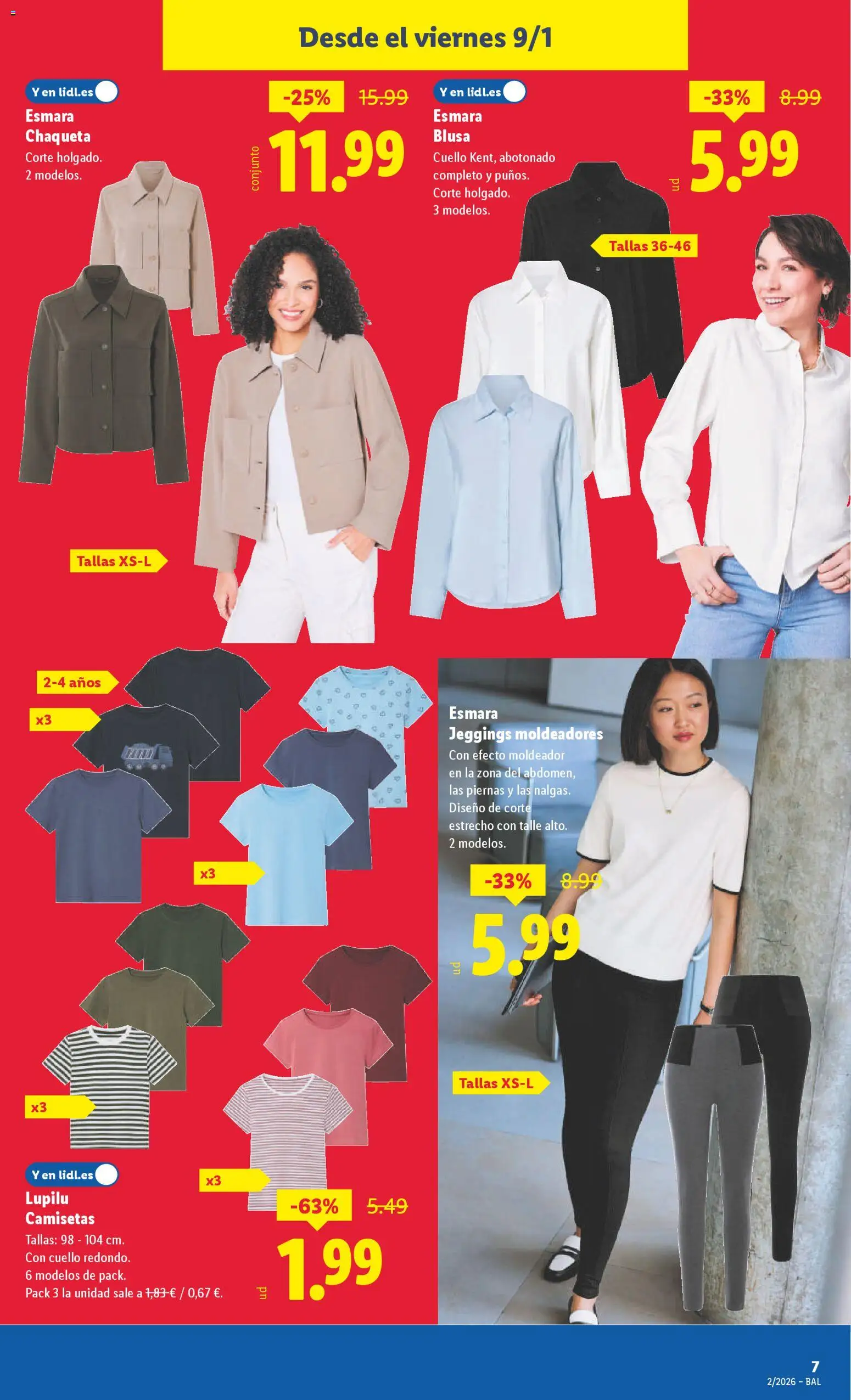 Lidl folleto de bazar │ válido desde el 05.01.2026 | Página: 13 | Productos: Blusa, Chaqueta
