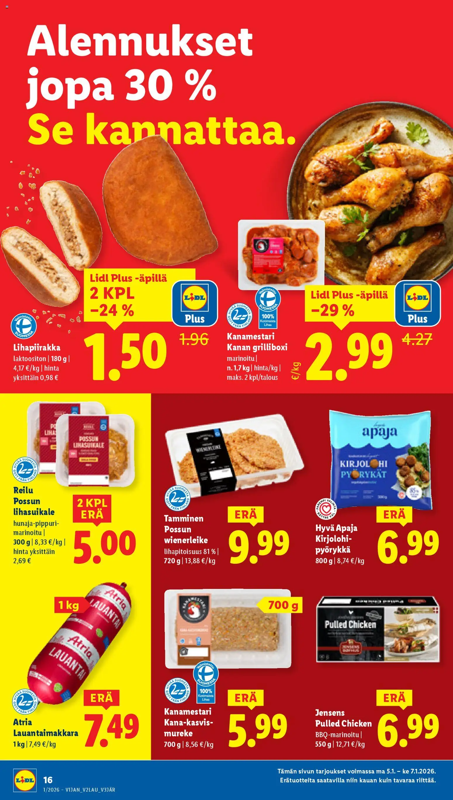 Lidl tarjoukset - Helsinki – voimassa 01.01.2026 alkaen | Sivu: 20 | Tuotteet: Kirjolohi