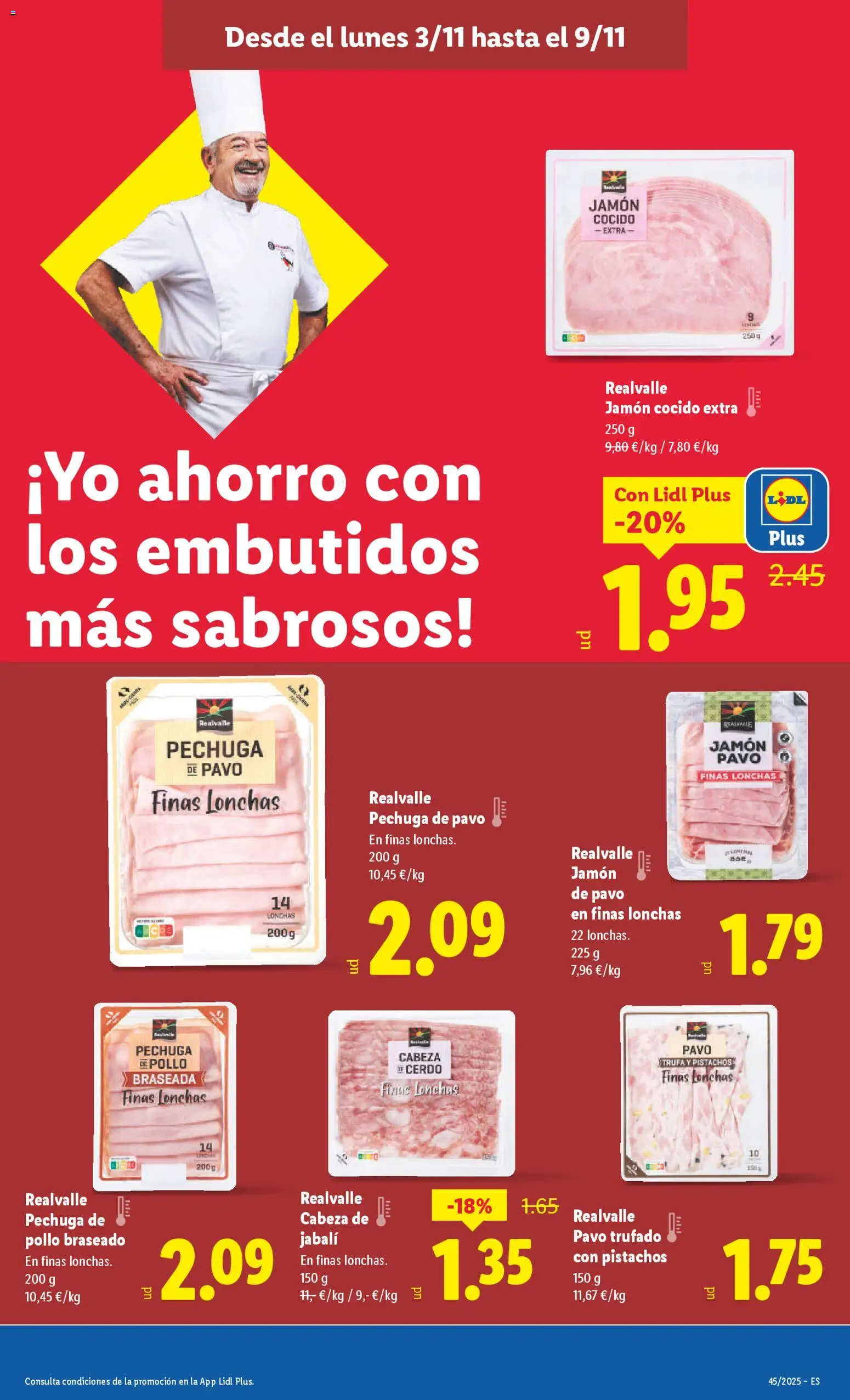 Lidl folleto │ válido desde el 03.11.2025 | Página: 15 | Productos: Jamón, Jamón cocido, Cerdo, Νυχτικό