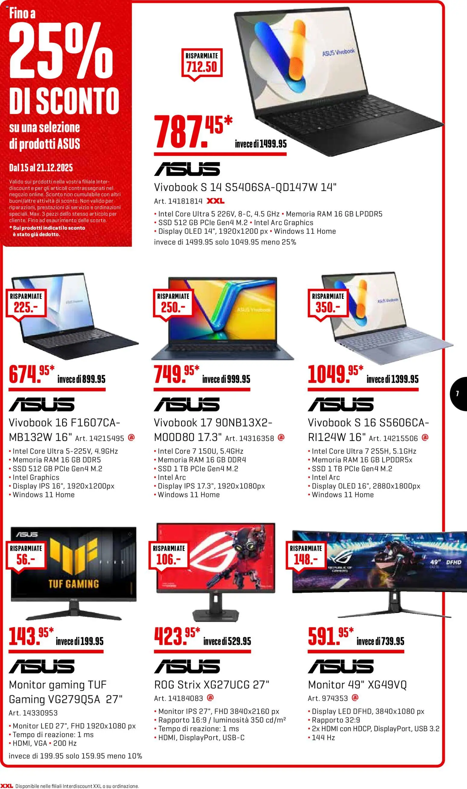 Interdiscount Aktionen Christmas IT – gültig ab 15.12.2025 | Seite: 7 | Produkte: Monitor, Usb