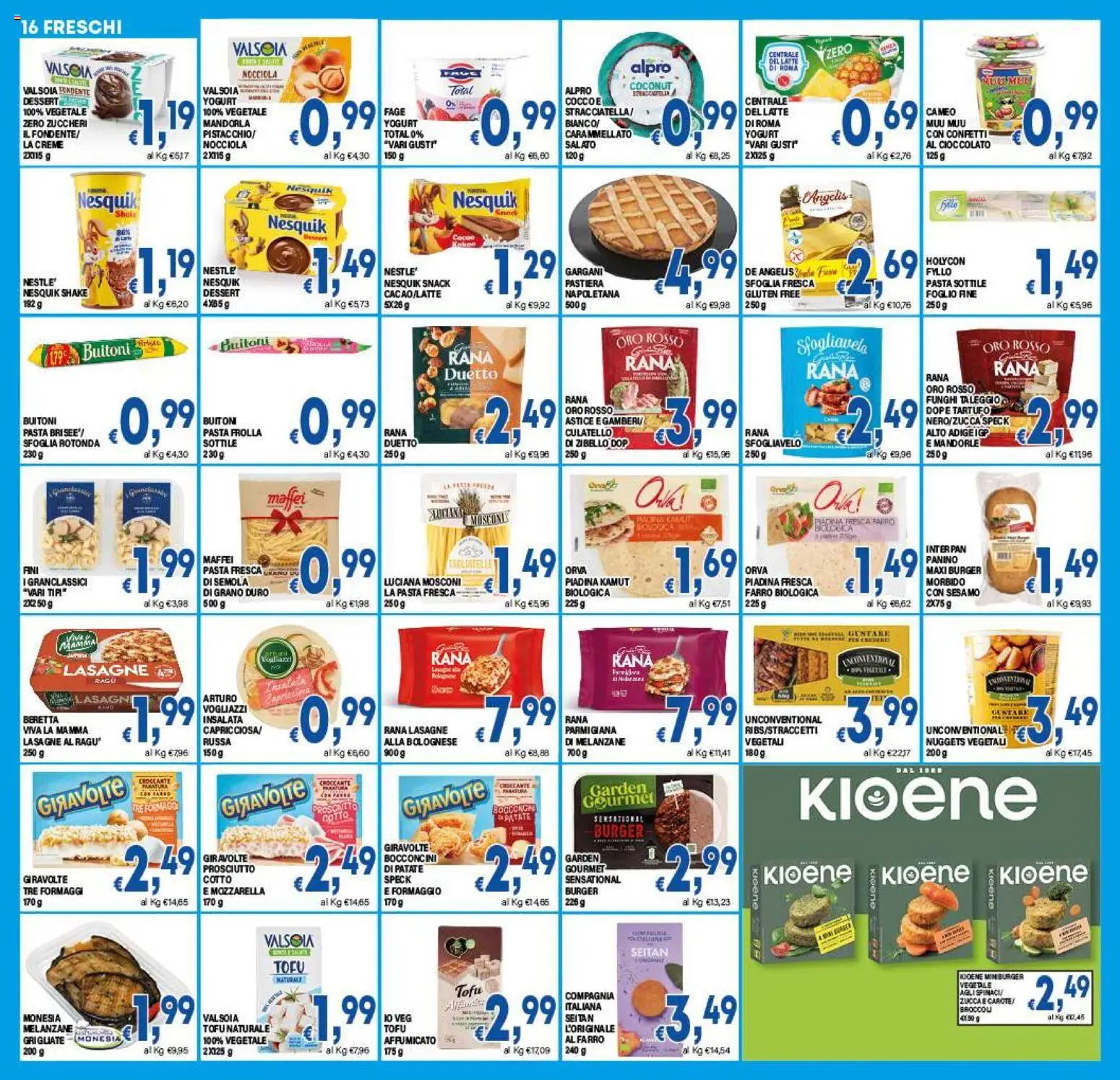 Volantino DEM del 27.03.2026 | Pagina: 16 | Prodotti: Spinaci, Tofu, Seitan, Farro