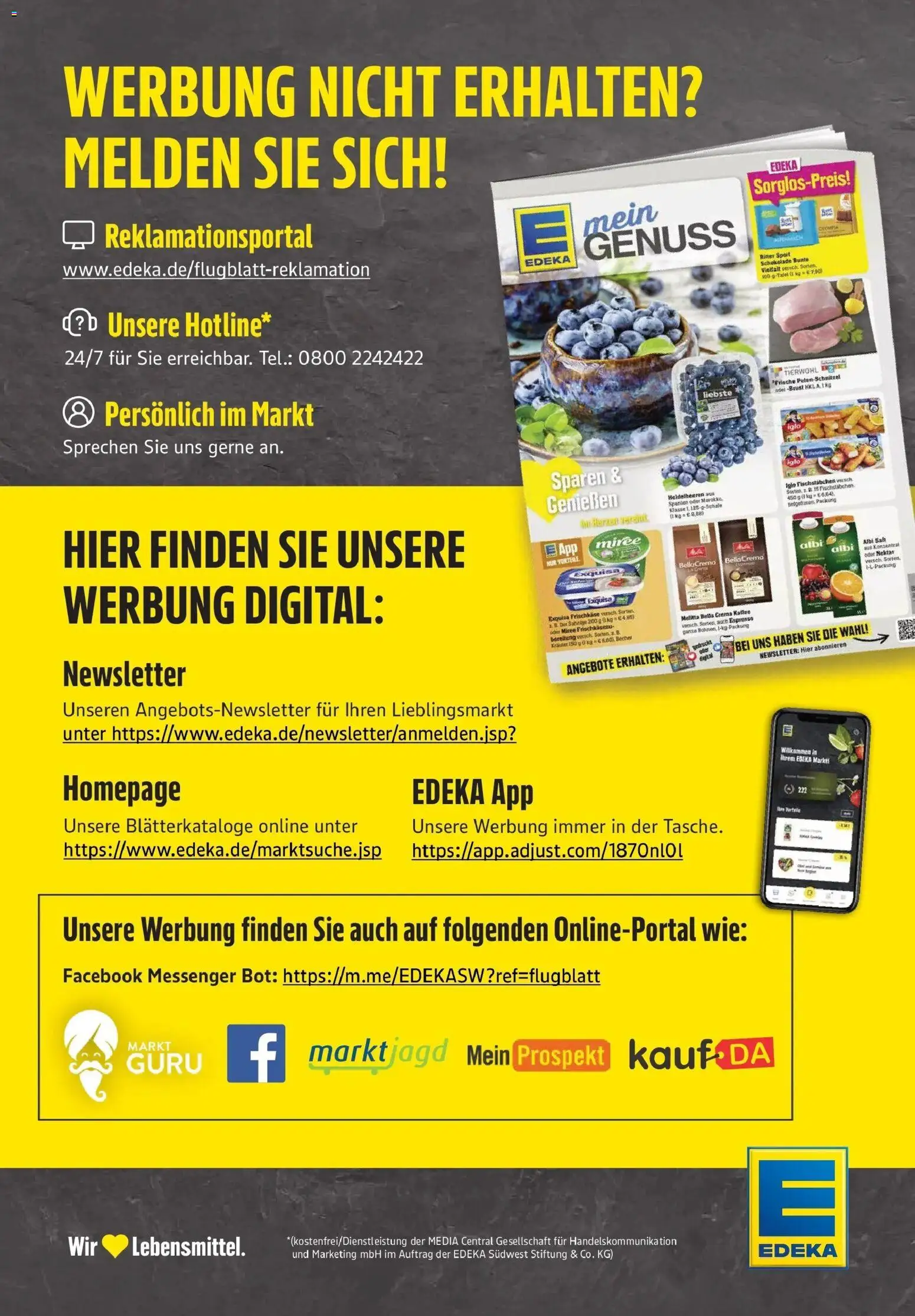 Edeka prospekt Bad Camberg	 – gültig ab 08.12.2025 | Seite: 45 | Produkte: Schnitzel, Heidelbeeren, Fischstabchen, Saft