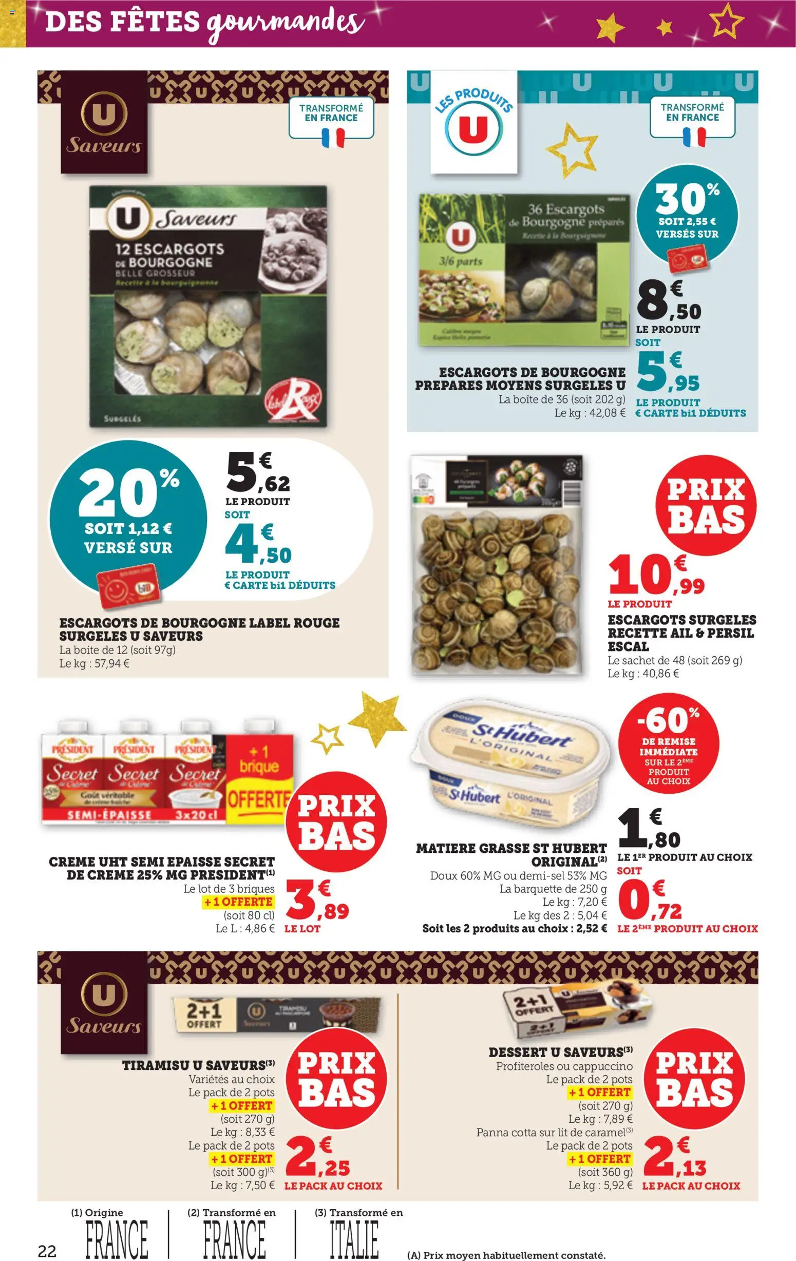 {H1} | Page: 22 | Produits: Persil, Ail, Escargots, Crème