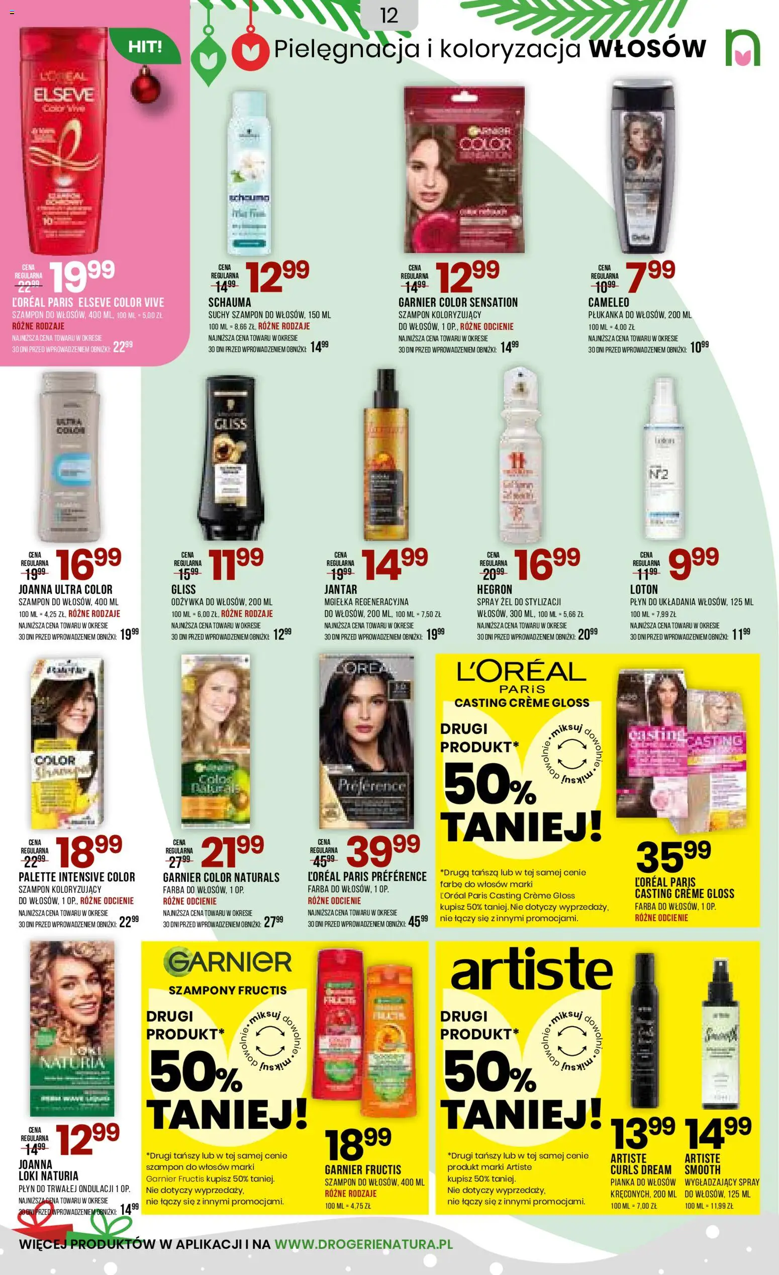 Drogerie Natura Black Friday od 27.11.2025 | Strona: 12 | Produkty: Szampon, Odżywka, Lotion, Suchy szampon