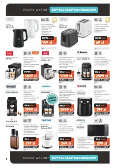 Pogląd oferty "Max elektro Black Friday" - ważna od 04.11.2025 | Strona: 2 | Produkty: Młynek, Mikser, Toster, Kawa