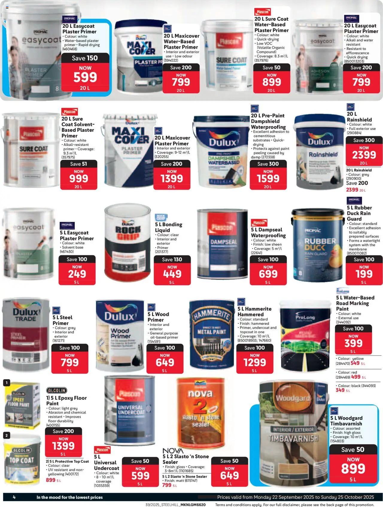 New Makro catalogue – valid from 22.09.2025 | Page: 4 | Products: Primer, Plaster primer, Light, Plaster