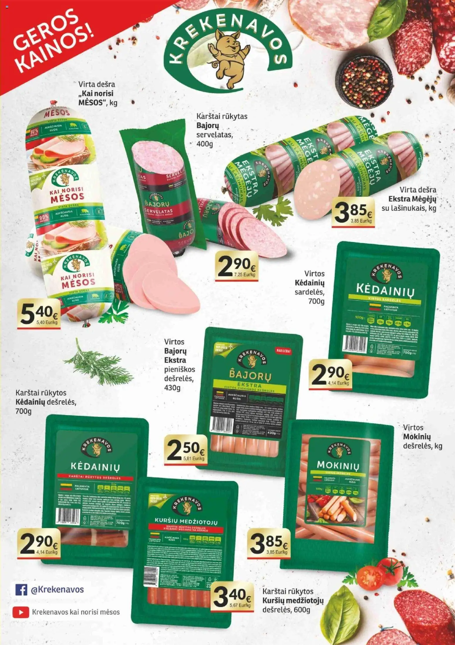 Koops akcijos nuo 30.03.2026 | Puslapis: 3 | Prekių: Sardelės, Dešrelės, Dešra