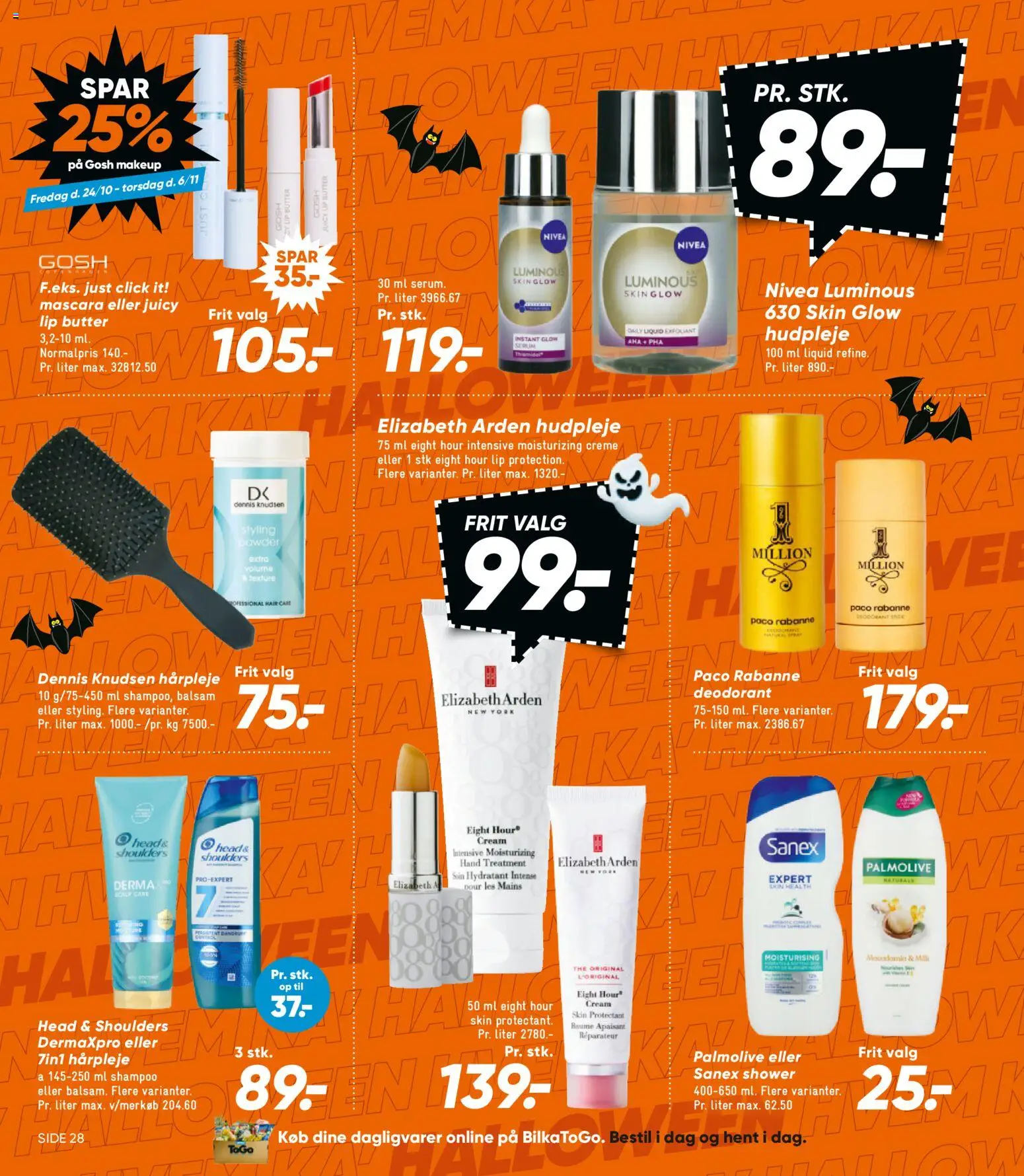 Bilka tilbudsavis – gyldig fra 24.10.2025 | Side: 42 | Produkter: Shampoo, Balsam, Creme, Deodorant