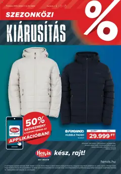 Hervis Sports Akciós újság - amely érvényes a következő dátumtól: 07.10.2025
