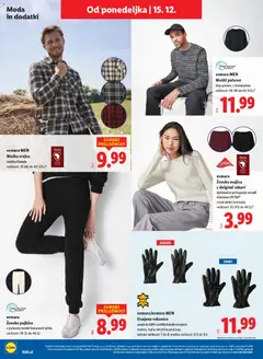 Lidl katalog akcije – veljaven od 11.12.2025 | Stran: 50 | Izdelki: Srajca, Pajkice, Podloga, Rokavice