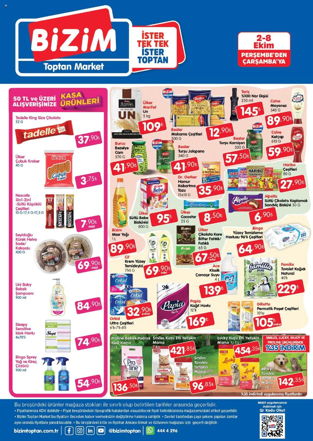 Bizim Toptan Katalog - 02.10.2025 tarihinden itibaren geçerlidir | Sayfa: 2 | Ürünler: Krem, Mayonez, Nar, Bisküvi