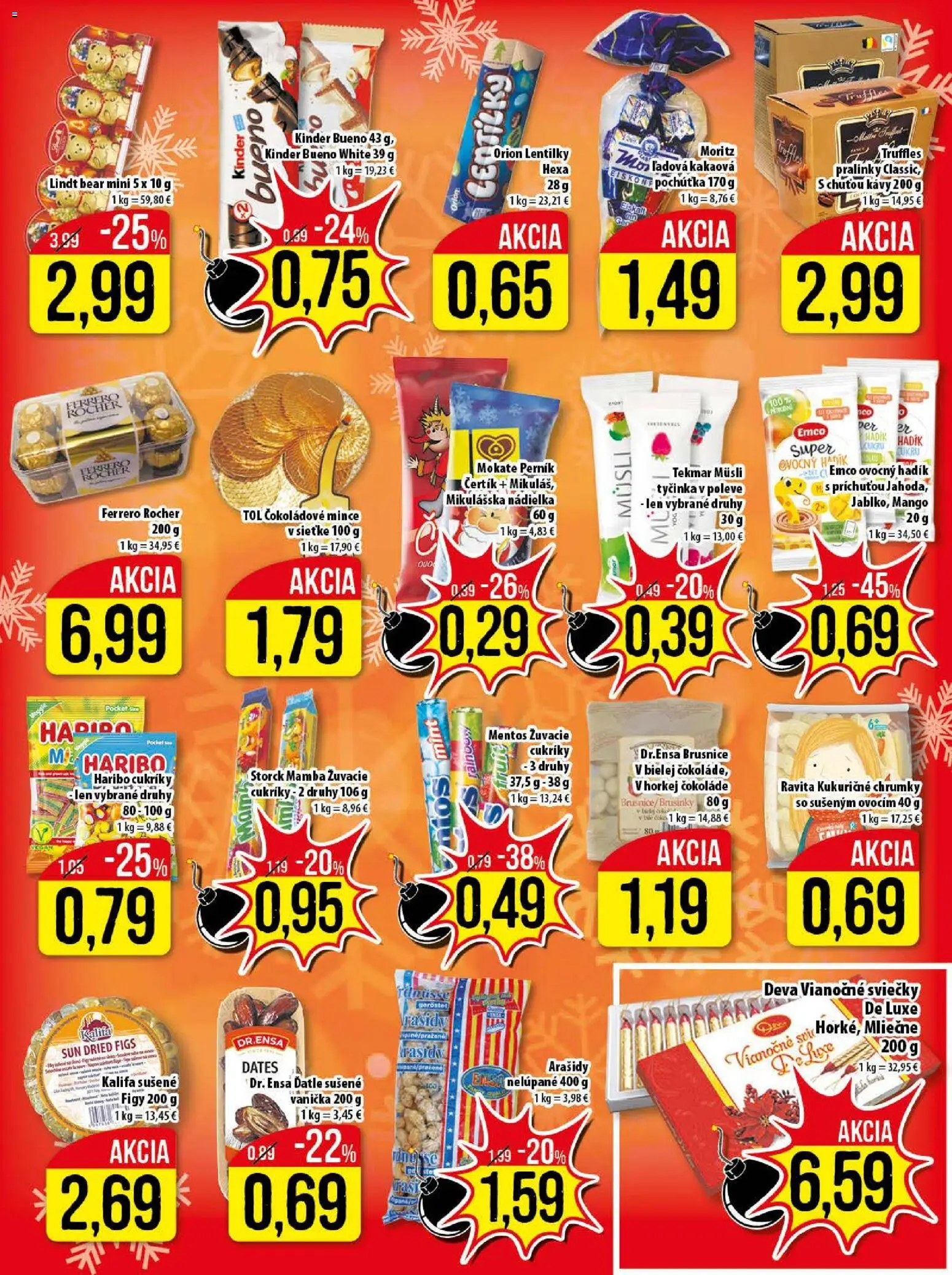 Nové Klas akcie – leták je platný od 24.11.2025 | Strana: 11 | Produkty: Kinder, Kinder Bueno, Mango, Ferrero Rocher