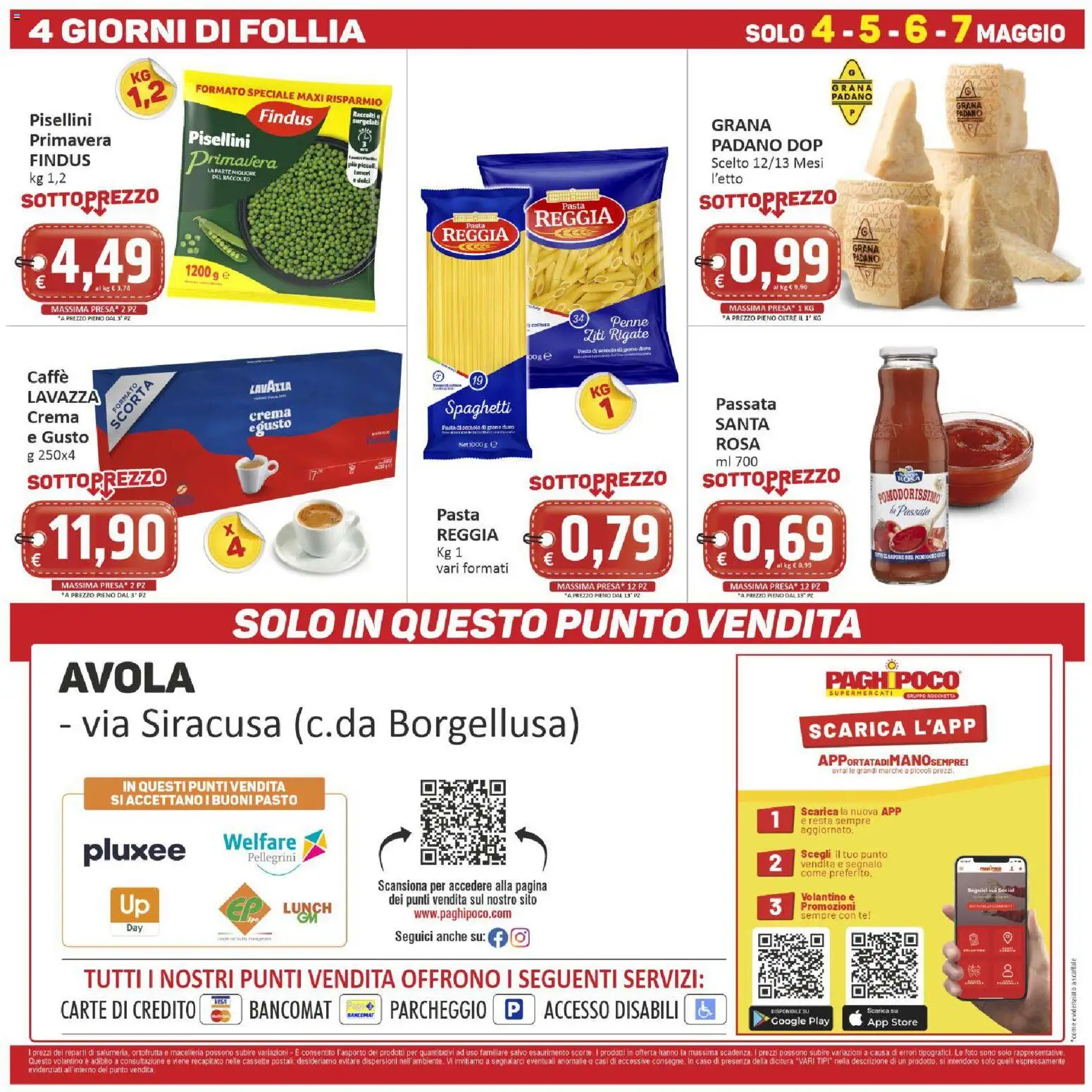 Volantino Paghi Poco del 28.04.2026 | Pagina: 20 | Prodotti: Crema, Caffè, Lavazza, Presa