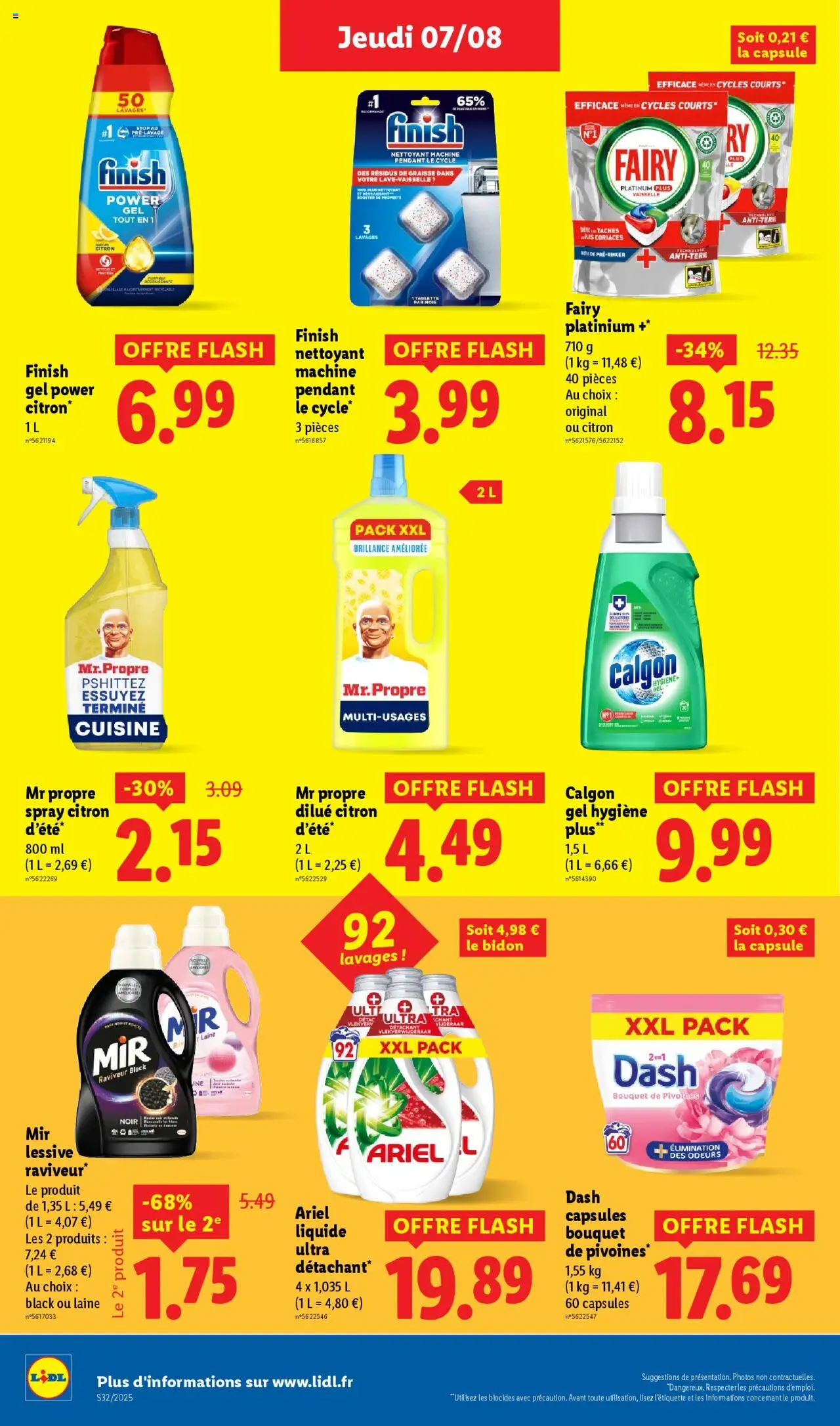  | Page: 16 | Produits: Citron, Fairy, Lessive Ariel, Lessive