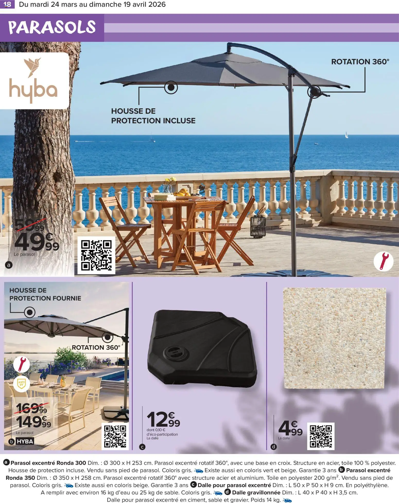 {H1} | Page: 20 | Produits: Base, Poids, Parasol