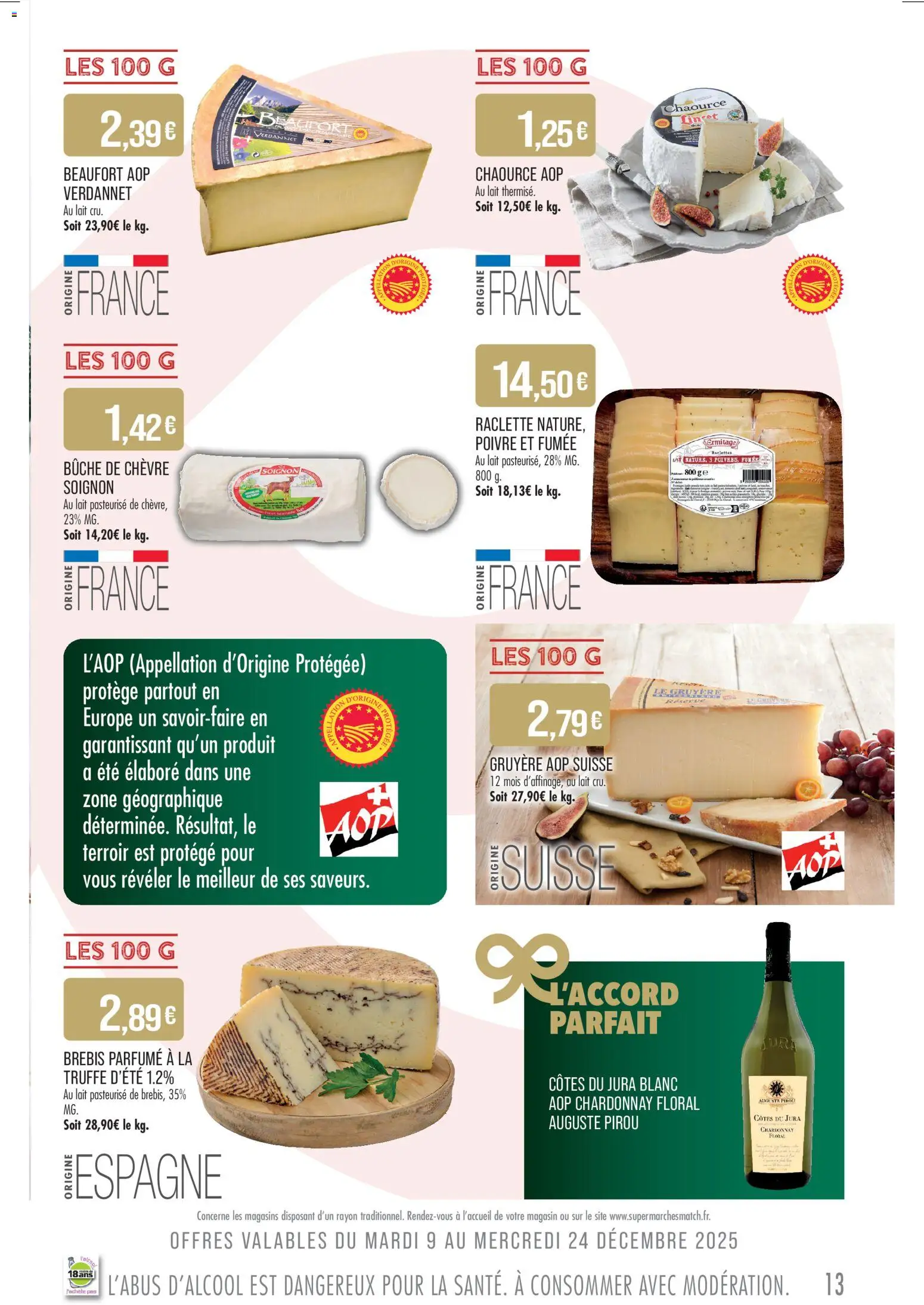 {H1} | Page: 13 | Produits: Beaufort, Poivre, Raclette, Lait