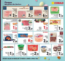 Anteprima del volantino MORTADELLA SAPORI&DINTORNI CONAD, classica, con pistacchio take away 120 g valido a partire dal 25.03.2026 | Pagina: 12
