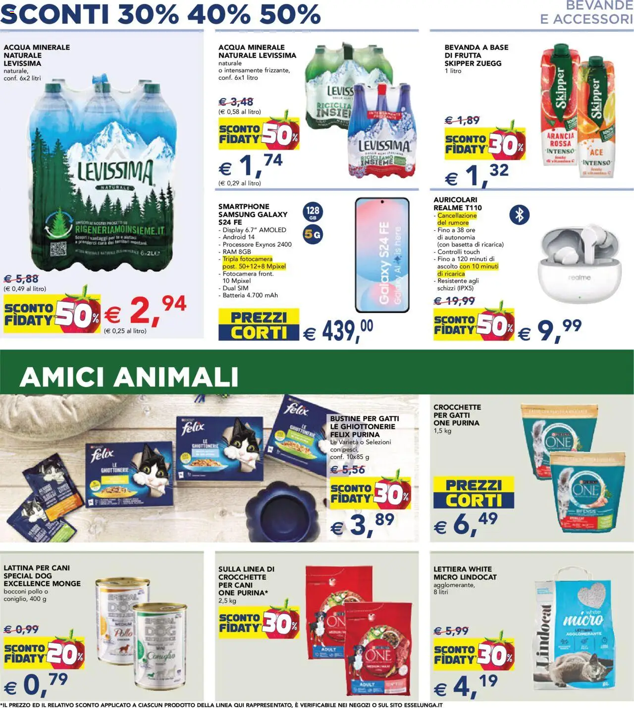 Volantino Esselunga S del 14.08.2025 | Pagina: 9 | Prodotti: Acqua, Frutta, Arancia, Batteria