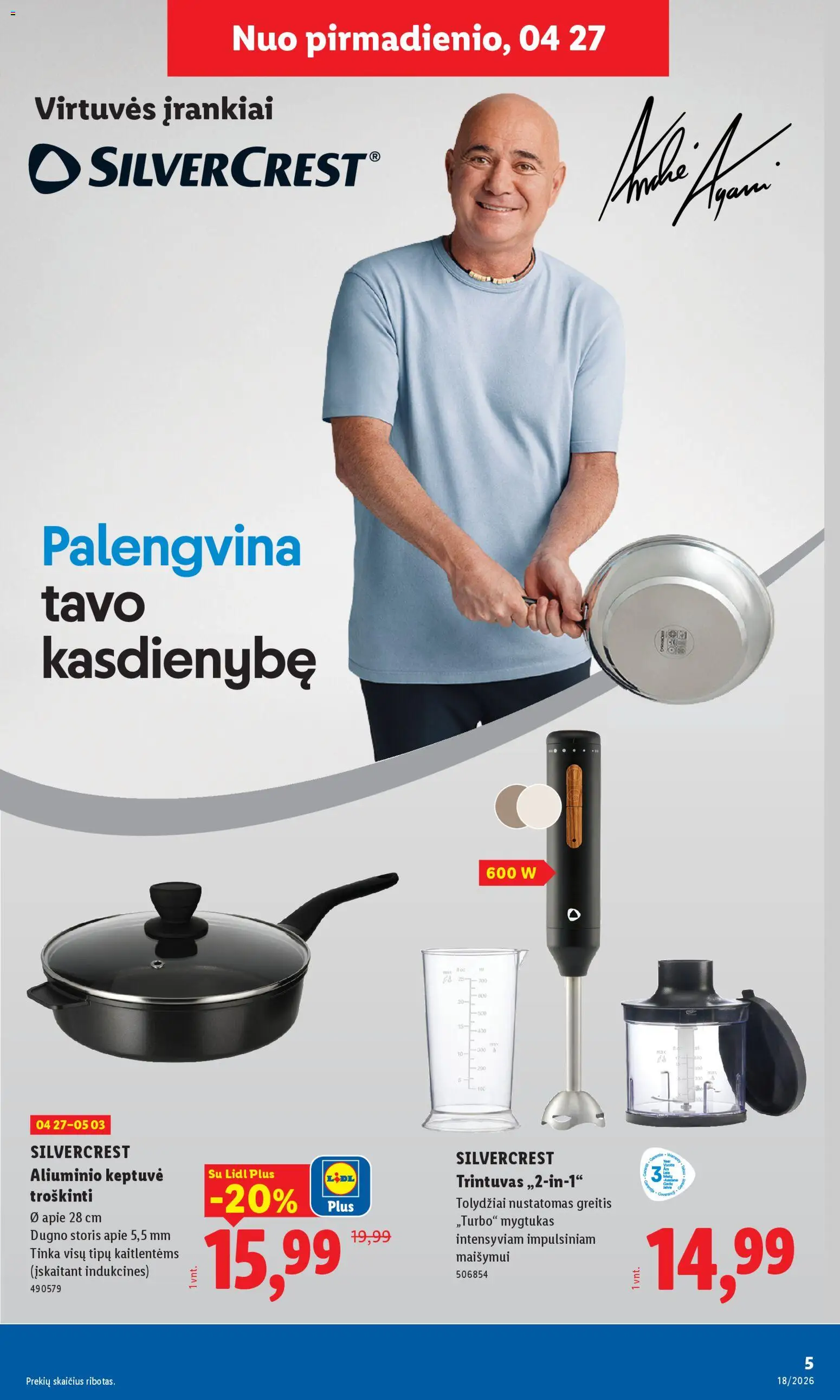 LIDL akcijos nuo 27.04.2026 | Puslapis: 5 | Prekių: Keptuvė