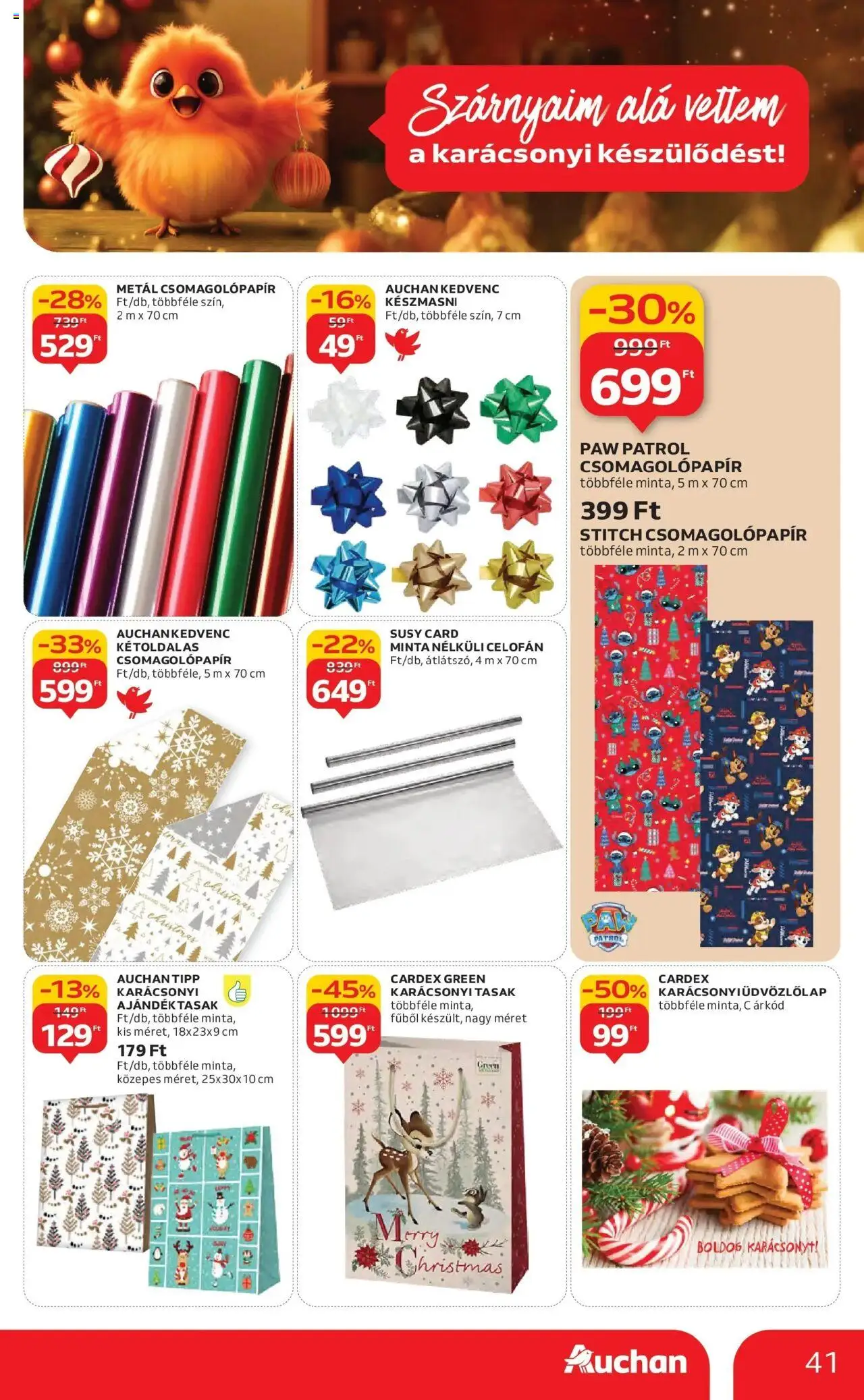 Auchan akciós ujság - amely érvényes a következő dátumtól: 16.10.2025 | Oldal: 41