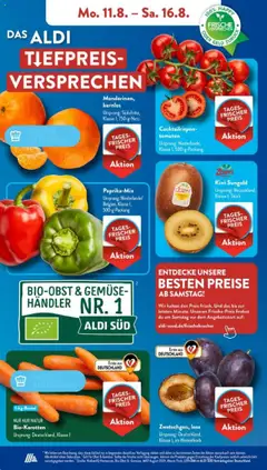 Aldi Süd Prospekt 	 - gültig ab dem 11.08.2025 | Seite: 4 | Produkte: Sweatshirt, Hose, Jeans