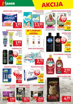 Jager katalog akcije – veljaven od 19.11.2025 | Stran: 14 | Izdelki: Vložki, Sampon, Milo, Deodorant