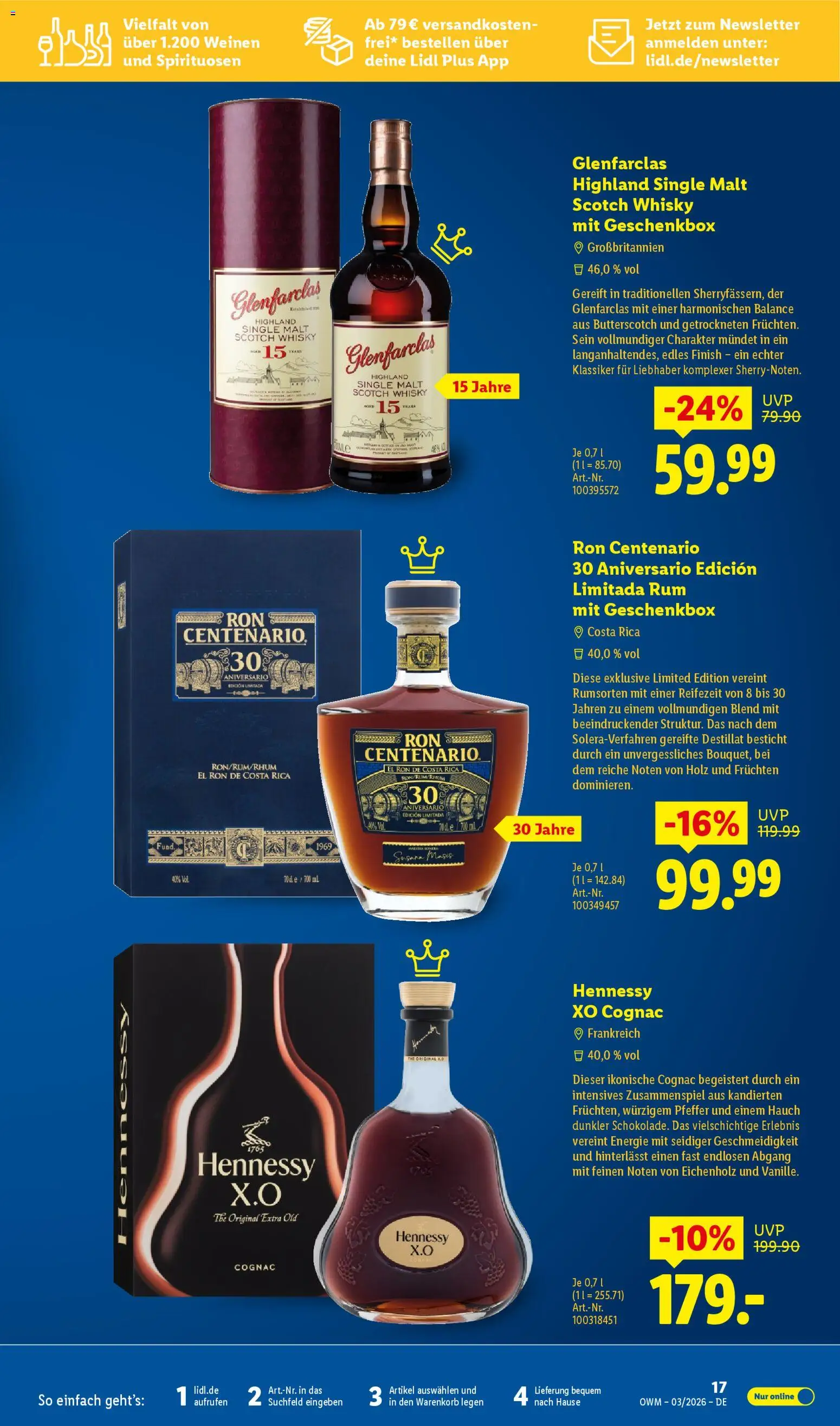 Lidl - Prospekt – gültig ab 01.03.2026 | Seite: 17 | Produkte: Whisky, Rum, Finish, Pfeffer