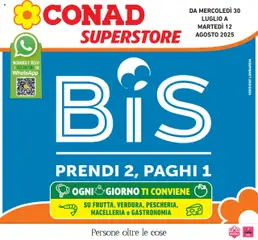 Anteprima del volantino Conad Superstore Lombardia catalogo valido a partire dal 30.07.2025
