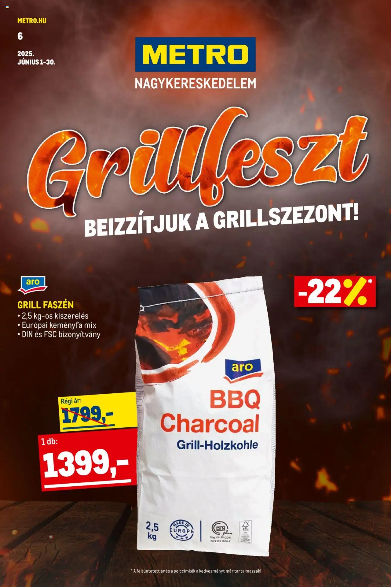 Metro akciós ujság - amely érvényes a következő dátumtól: 01.06.2025 | Oldal: 1 | Termékek: Grill