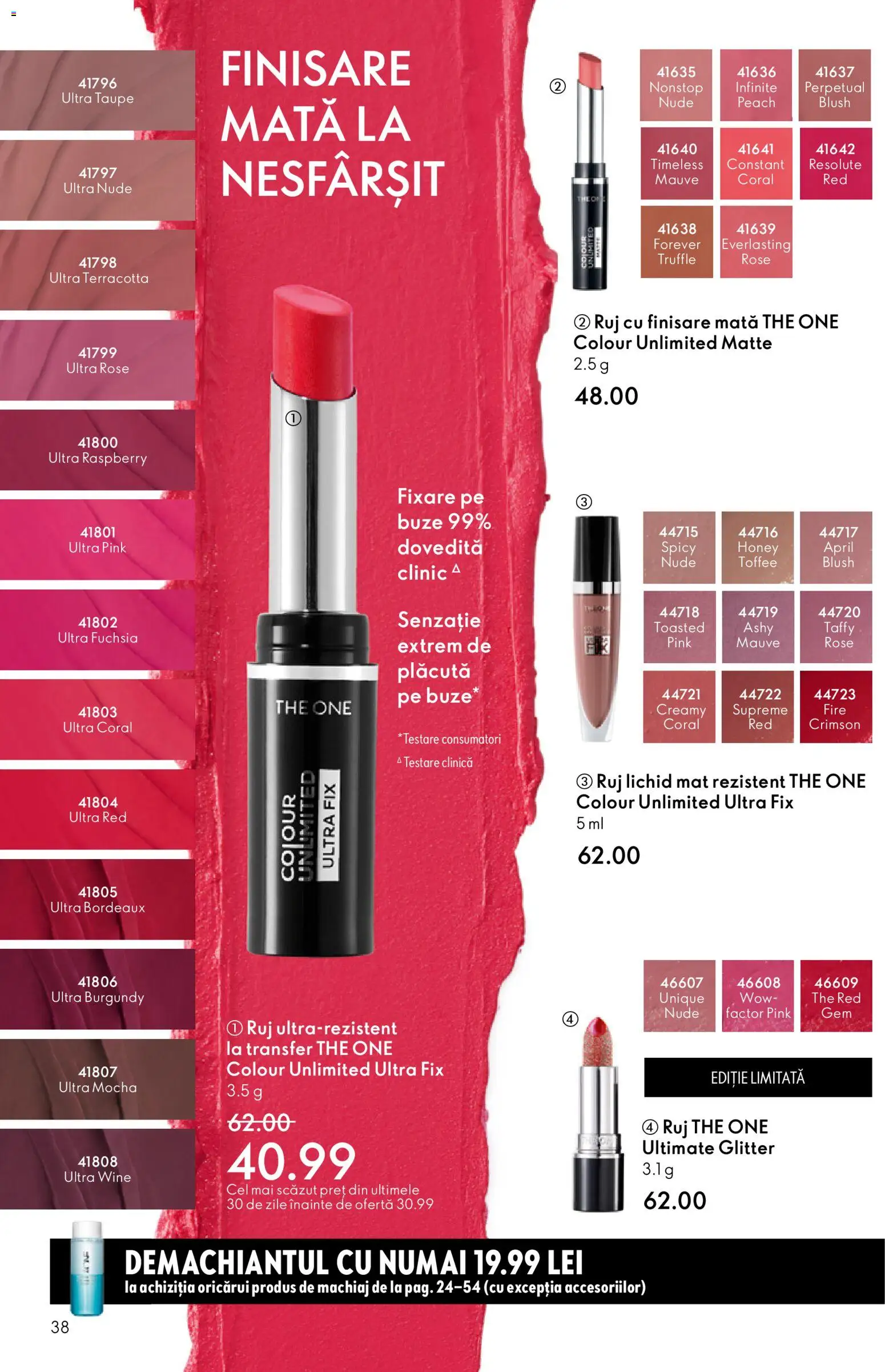 Noul catalog Oriflame – valabil de la 23.12.2025 | Pagină: 38 | Produse: Machiaj, Blush, Ruj