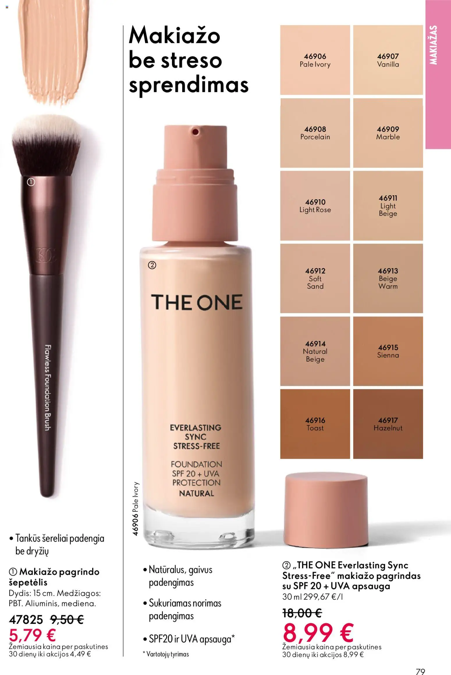 Oriflame akcijos nuo 10.12.2025 | Puslapis: 79 | Prekių: Makiažo pagrindas, Makiažas, Šepetėlis
