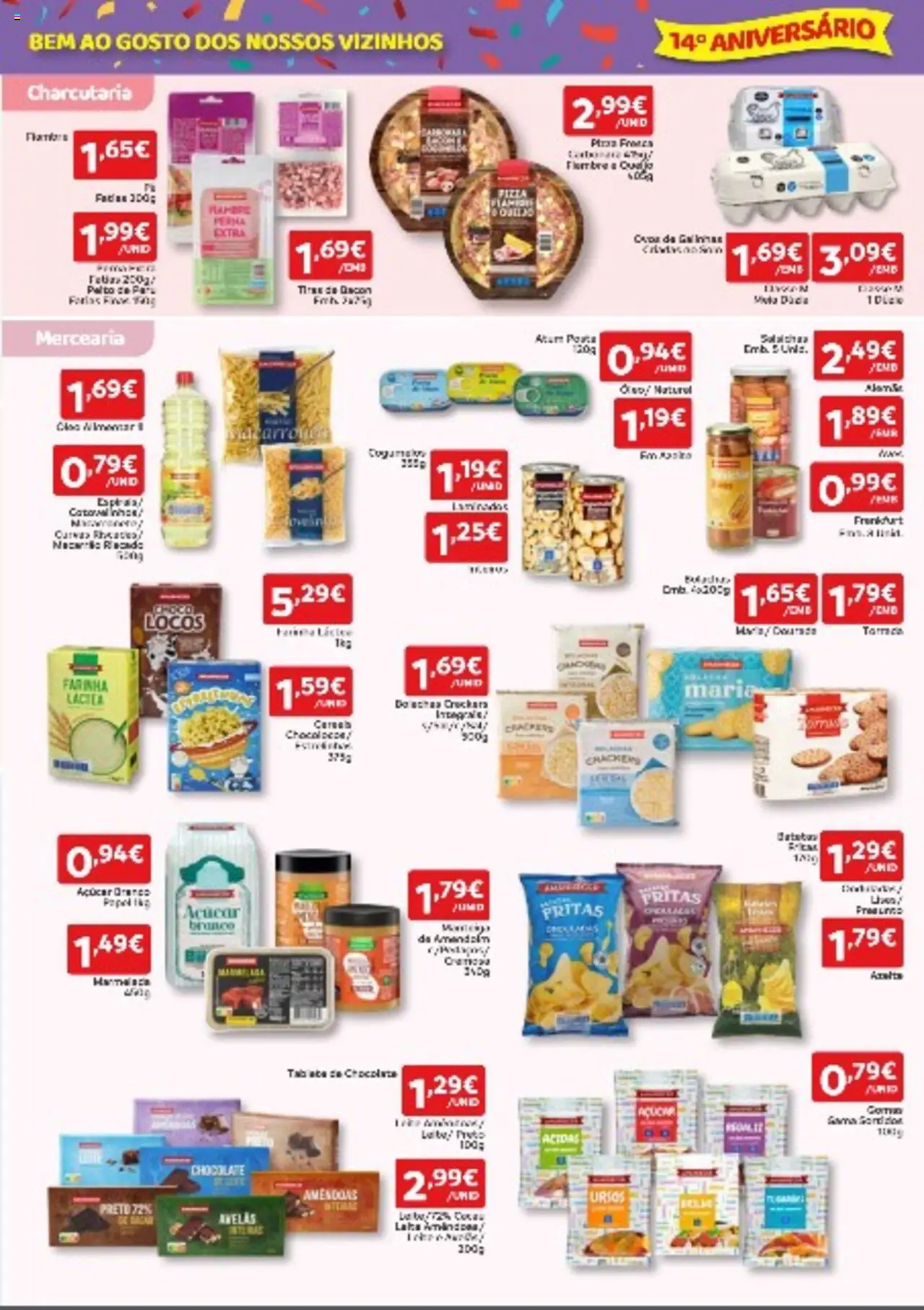 Amanhecer Folheto Madeira │ válido de 16.10.2025 | Página: 3 | Produtos: Amêndoas, Avelãs, Farinha láctea, Chocolate