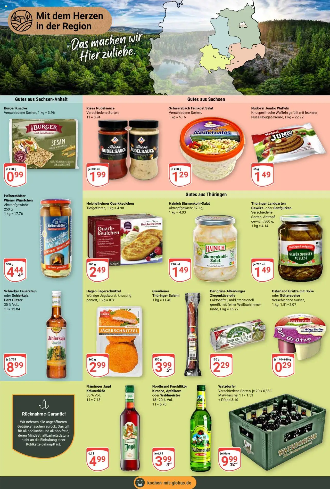 Globus Prospekt 	 - gültig ab dem 21.07.2025 | Seite: 13 | Produkte: Gewicht, Quark, Soße, Blumenkohl