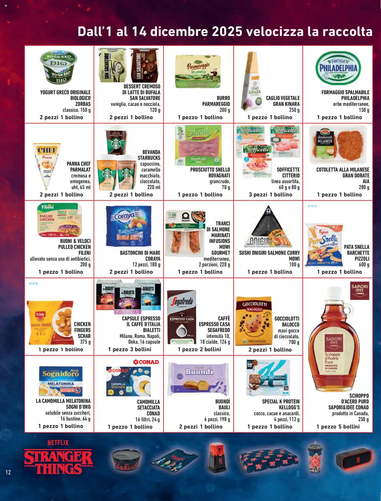 Volantino Conad del 05.12.2025 | Pagina: 12 | Prodotti: Yogurt, Salmone, Formaggio, Burro