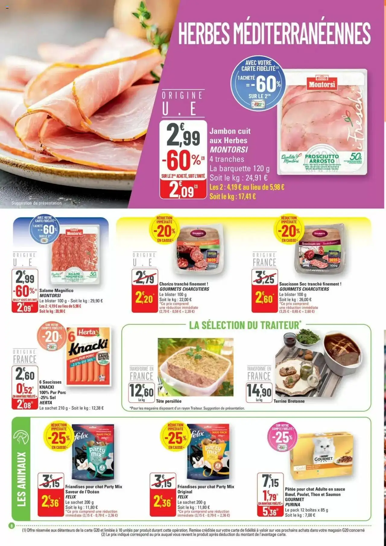  | Page: 8 | Produits: Chorizo, Saucisson sec, Thon, Salami