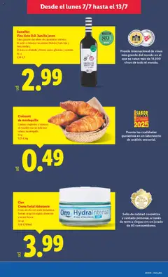Lidl catálogo BCN │ válido desde el 07.07.2025 | Página: 17 | Productos: Crema facial, Croissant, Crema de día, Συσκευή ροής