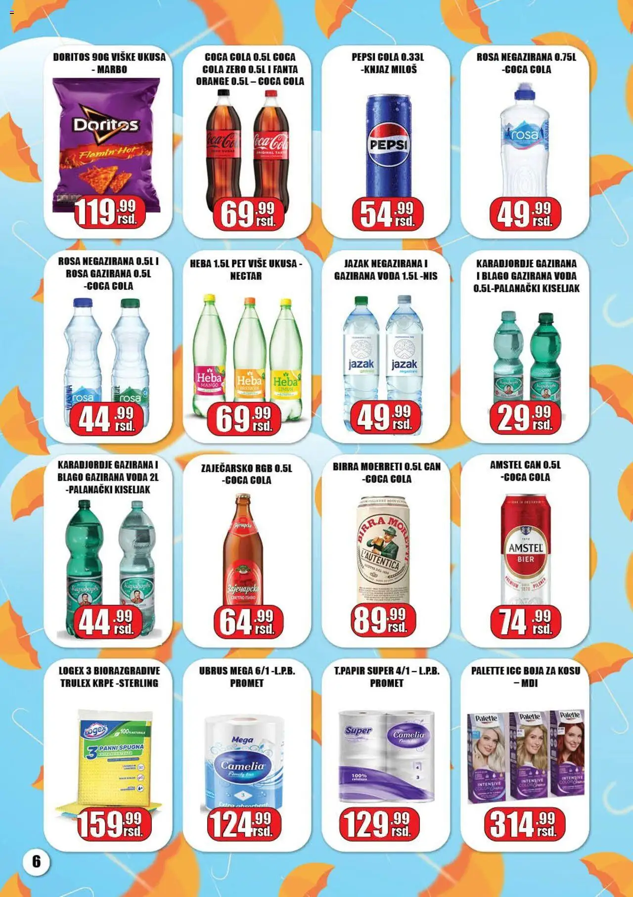 Gala MARKET katalog - važi od 05.06.2025 | Strana: 6 | Proizvode: Mango, Amstel, Ubrus, Limun