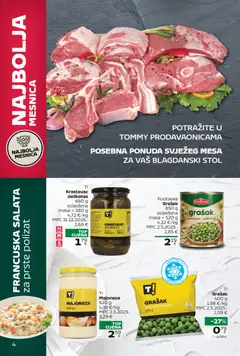 Tommy - Uskrsna Super ponuda - Pregled kataloga iz trgovine Tommy, vrijedi od 23.03.2026 | Stranica: 4 | Proizvodi: Stol, Krastavci, Salata, Smrznuto povrće