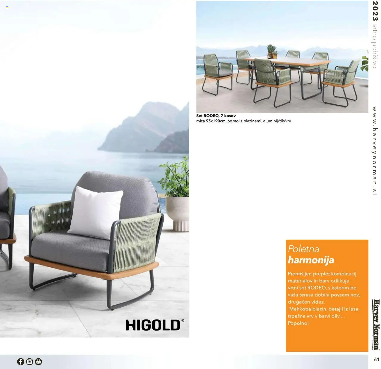 Harvey Norman - Katalog - Vrtno pohištvo │ velja od 01.03.2023 | Stran: 61