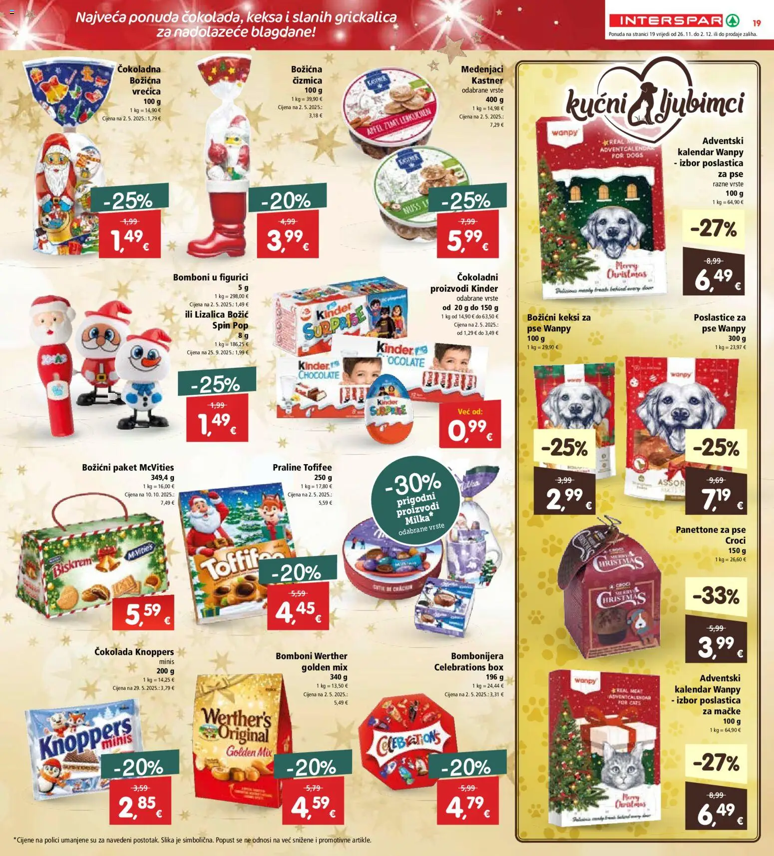 Interspar katalog | vrijedi od 26.11.2025 | Stranica: 23 | Proizvodi: Panettone, Praline, Bomboni, Milka