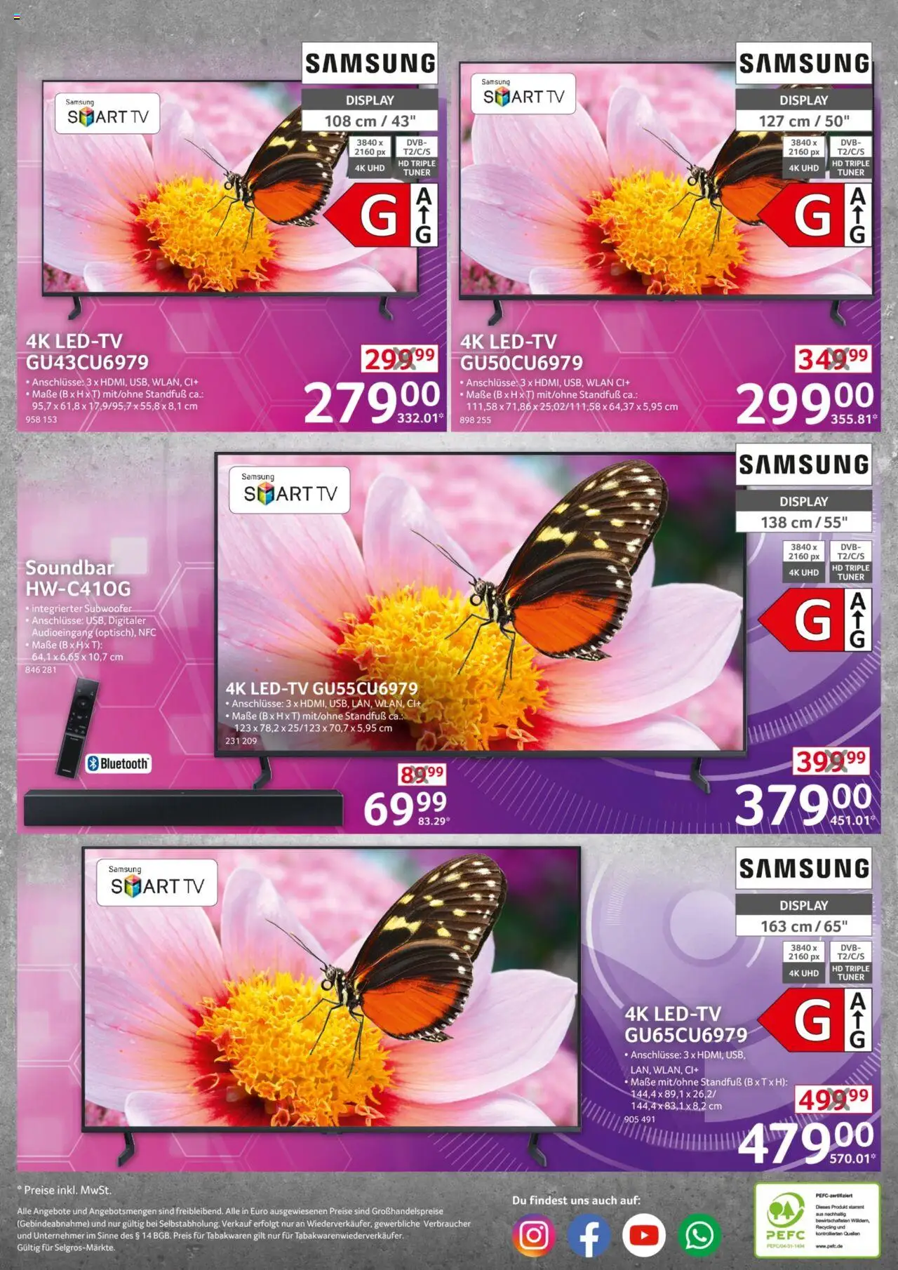 Selgros  Non Food – gültig ab 16.10.2025 | Seite: 24 | Produkte: Samsung, Smart TV, Soundbar, TV