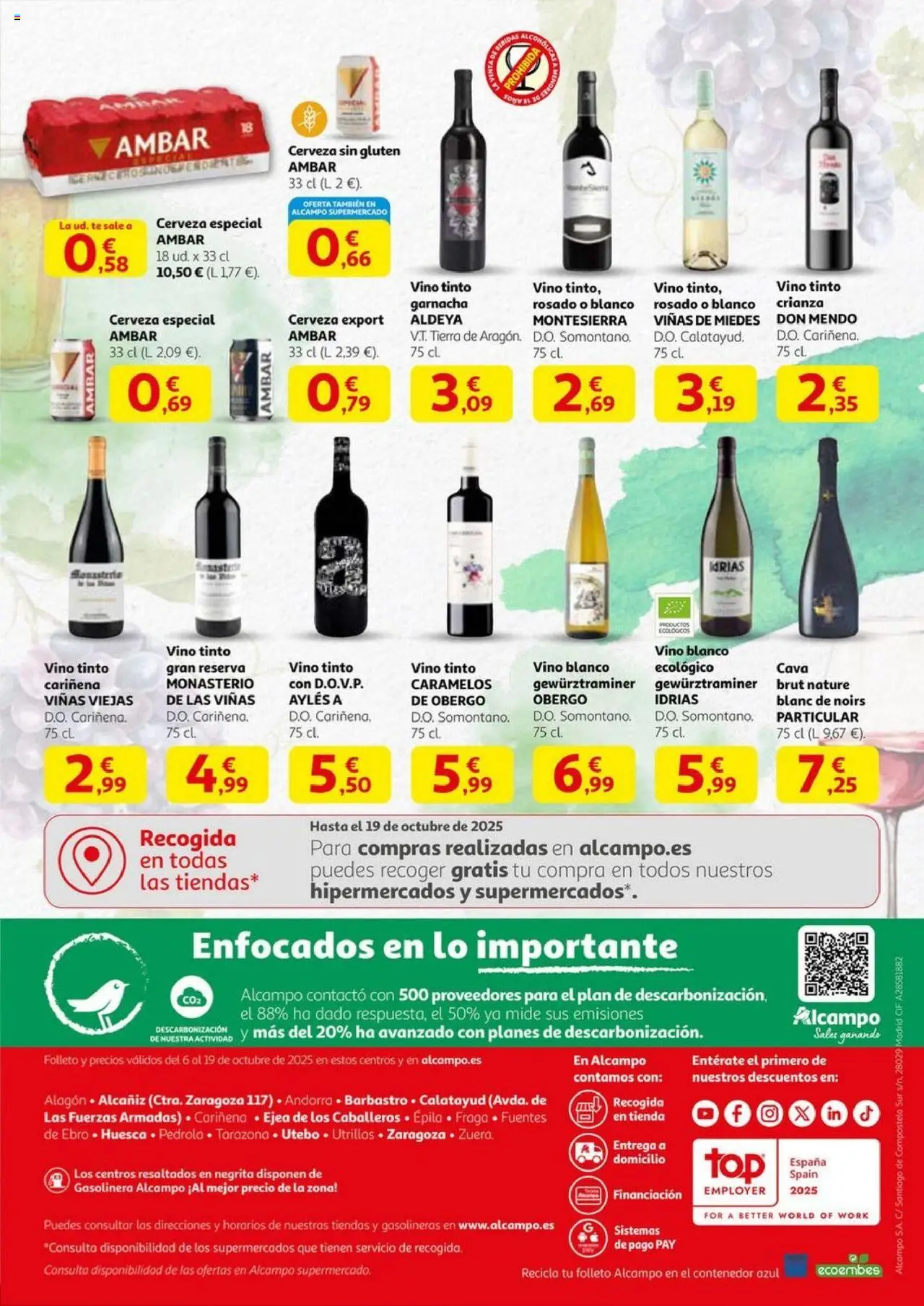 Alcampo - Aragón, productos con alma │ válido desde el 06.10.2025 | Página: 4 | Productos: Vino, Cerveza, Té
