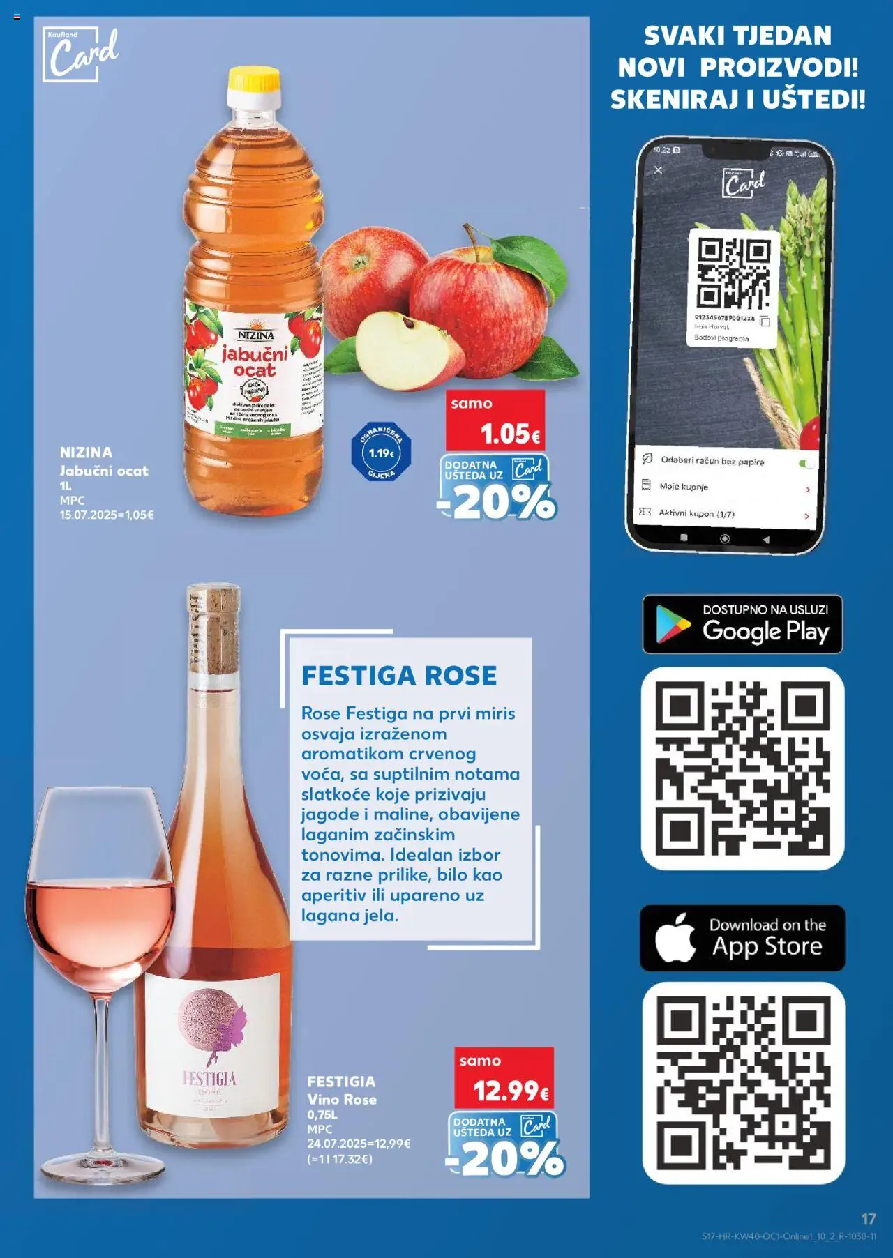 Kaufland katalog | vrijedi od 01.10.2025 | Stranica: 17 | Proizvodi: Aperitiv, Jabučni ocat, Miris, Vino