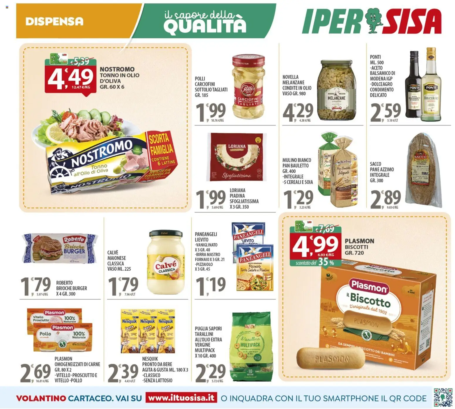 Volantino SISA del 14.11.2025 | Pagina: 11 | Prodotti: Pane, Piadina, Tonno, Aceto