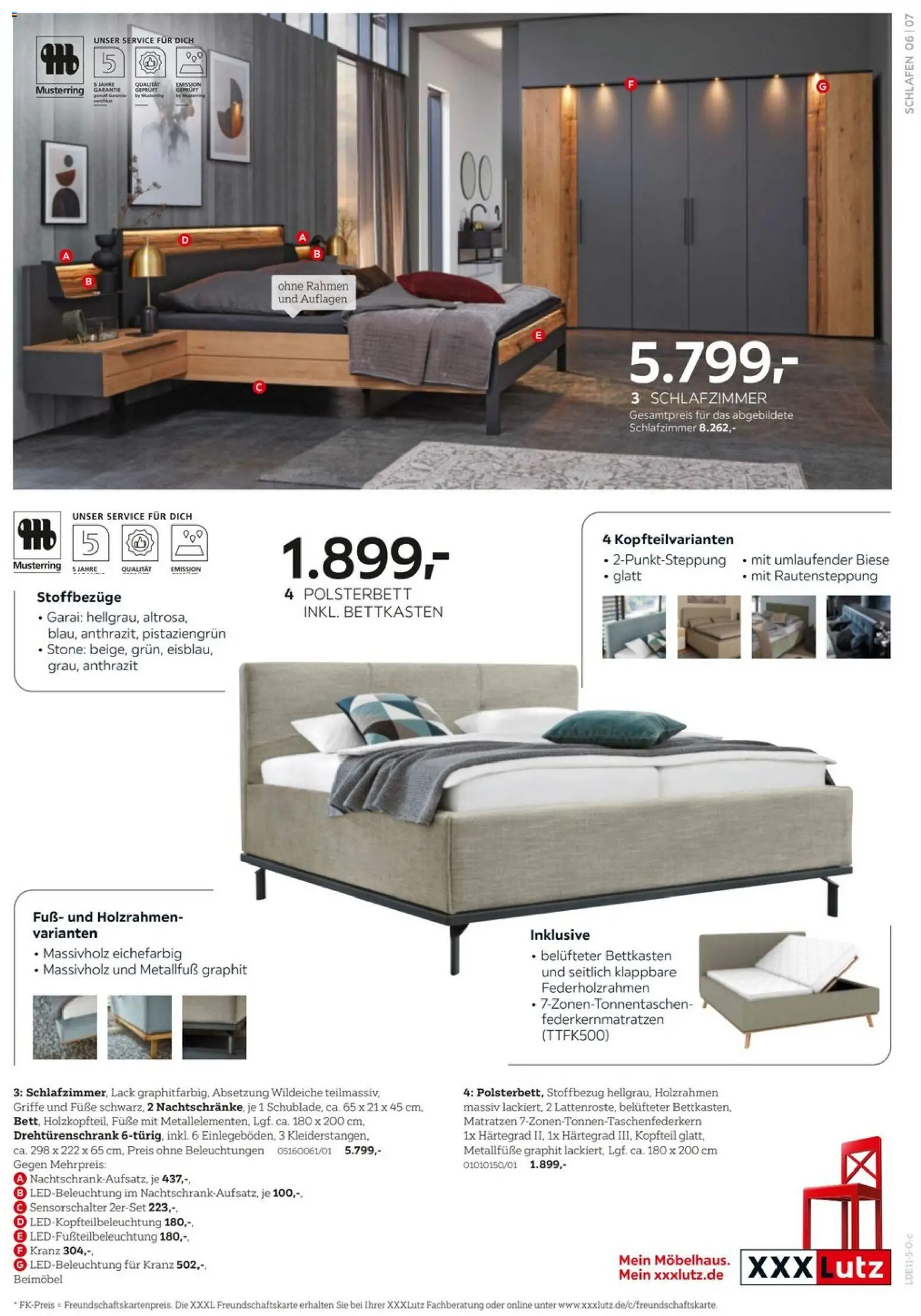 XXXL Lutz - Musterring Spezial – gültig ab 09.11.2025 | Seite: 7 | Produkte: Drehtürenschrank, Polsterbett