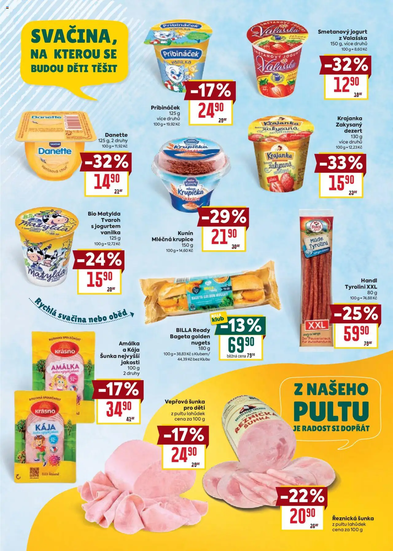 Billa leták - Zpátky do školy od 06.08.2025 | Strana: 11 | Produkty: Jogurt, Krupice, Pribináček, Tvaroh